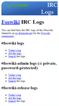 Mobile Screenshot of irclogs.foswiki.org