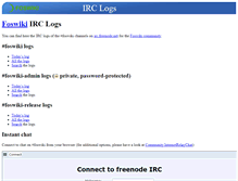 Tablet Screenshot of irclogs.foswiki.org